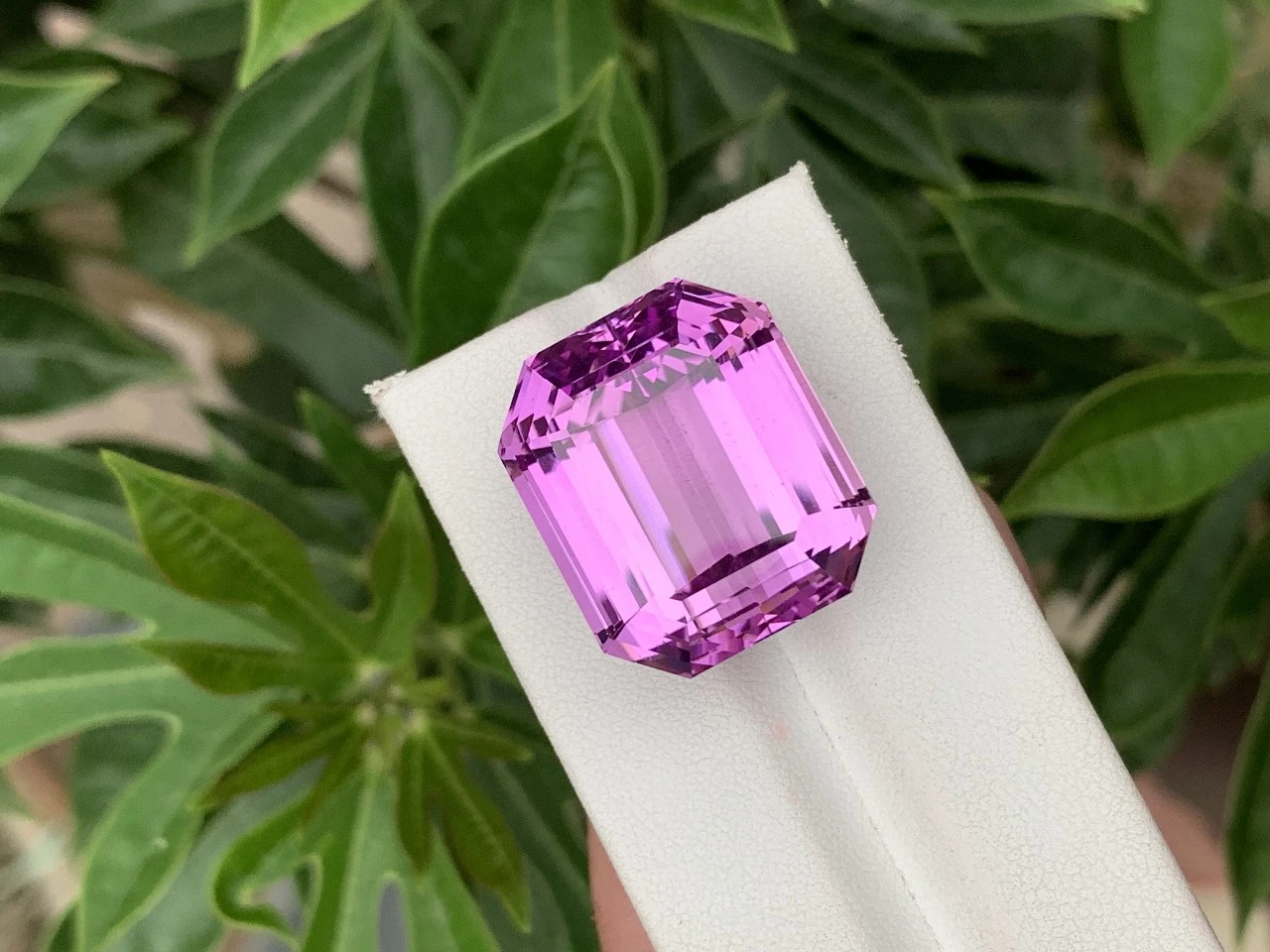 63.07ct Natural Pinkish Purple Kunzite Octagonal Shape — view 6